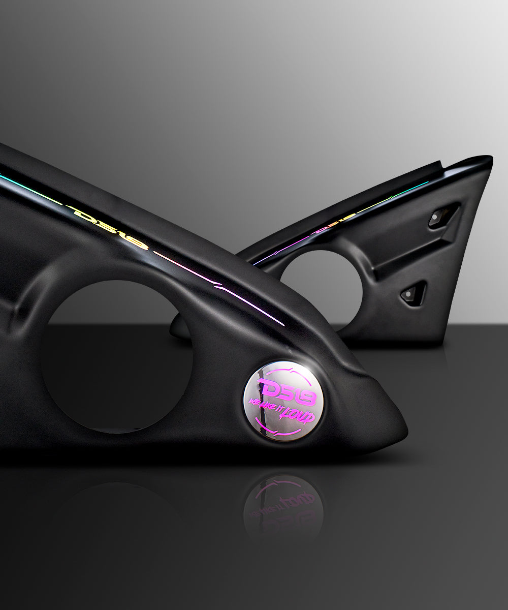 Polaris Slingshot Arm Rest Empty Enclosure With Digital Led Lights fits 2 x 6.5" Speakers | 2015 - Current - DS18