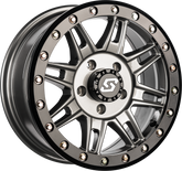 CLUTCH BDLK WHEEL 14X7 4/156 +10MM GUNMETAL/BLK