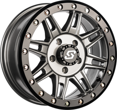 CLUTCH BDLK WHEEL 14X7 4/137 +10MM GUNMETAL/BLK