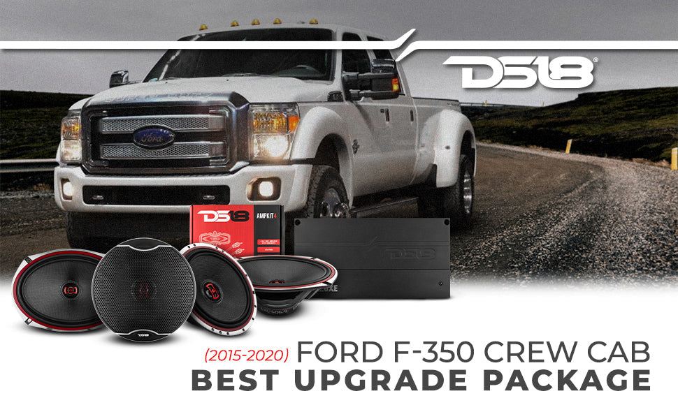 DS18 2015-2020 Ford F-350 Crew and Super Cab Best Upgrade/Replacement Package 3000 Watts - DS18