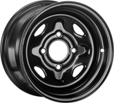 SEDONA STEEL 12X7 4/110 4+3 BLK FRONT/REAR