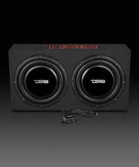 10" Active Subwoofer Shallow Enclosure with 10" Passive Subwoofer For Pickup Trucks - DS18