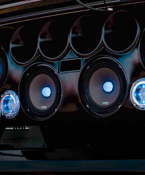 PRO-X 8" Mid-Range Loudspeaker with RGB Light Bullet 275 Watts Rms 4-Ohm - DS18