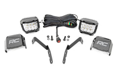 LED Light Kit | Ditch Mount | 3" OSRAM | Wide | Chevy 1500 & Chevy/GMC 2500HD/3500HD (07-14)