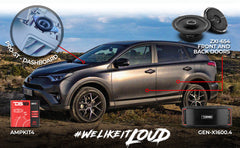 DS18 2014-2018 Toyota RAV4 Front and Back Doors Speakers Best Upgrade/Replacement Package 1600 Watts - DS18