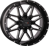 ST7 WHEEL 20X9 5+4 (0MM) 4/137 & 4/156 GLOSS BLK MILLED