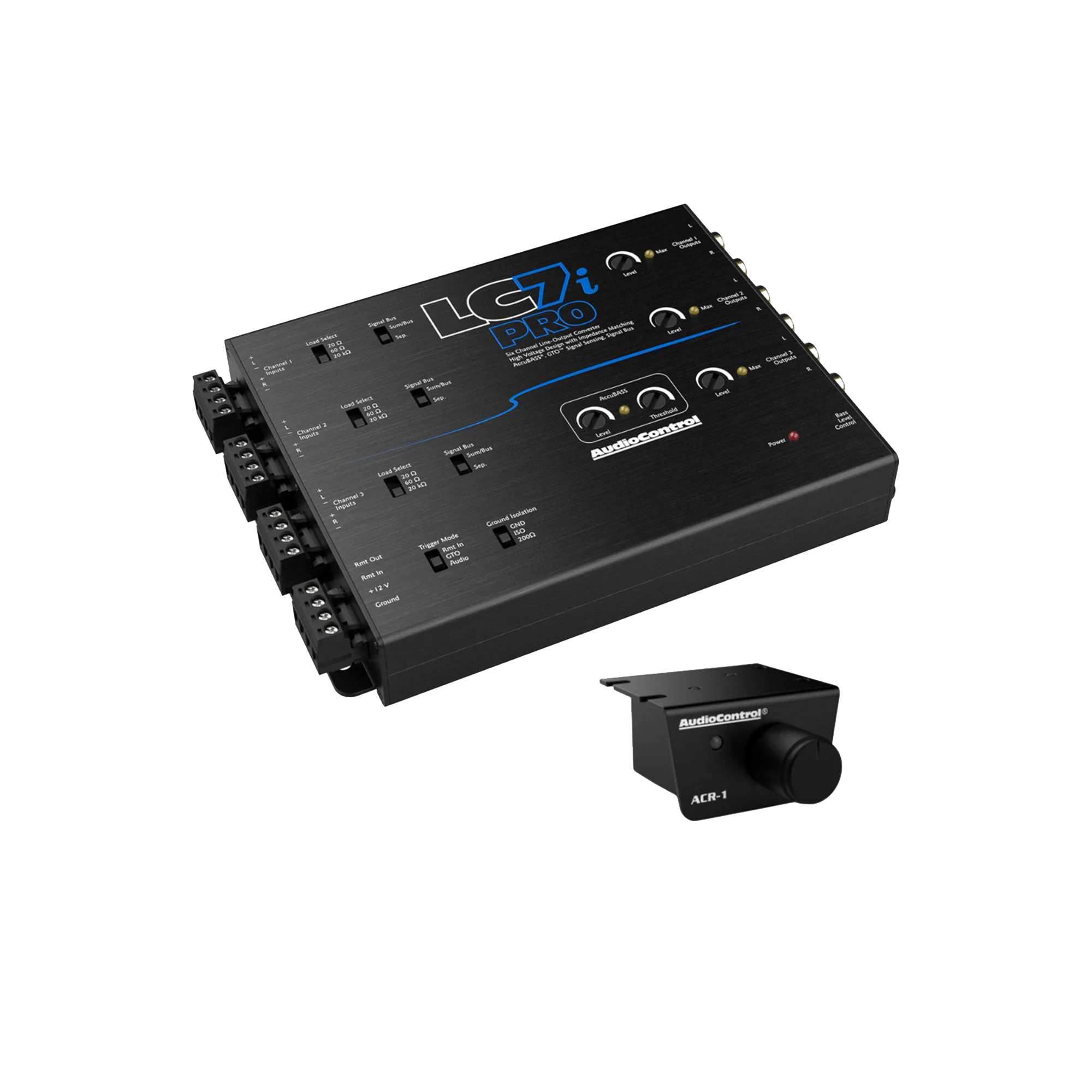 LC7iPRO 6-Channel Line Output Converter w/AccuBASS & ACR-1 Remote