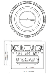 ZR 10" Subwoofer 700 Watts Rms DVC 4-Ohm - DS18