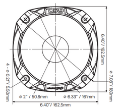 PRO Bolt On 2" 35° 4.84" Depth Aluminum Horn - DS18
