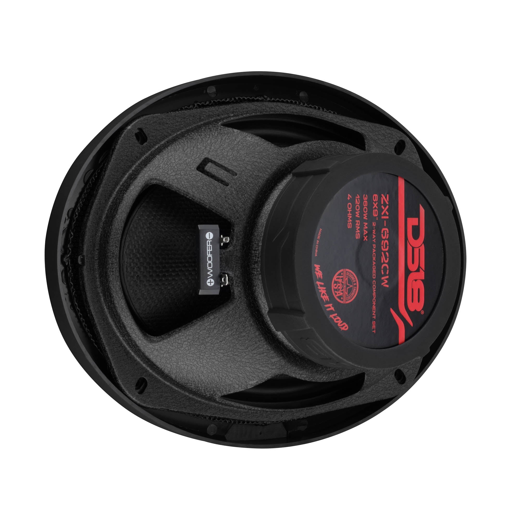 ZXI 6x9” 2-Way Component Speakers with Glass Fiber Cone | 120W RMS 4-Ohm - DS18