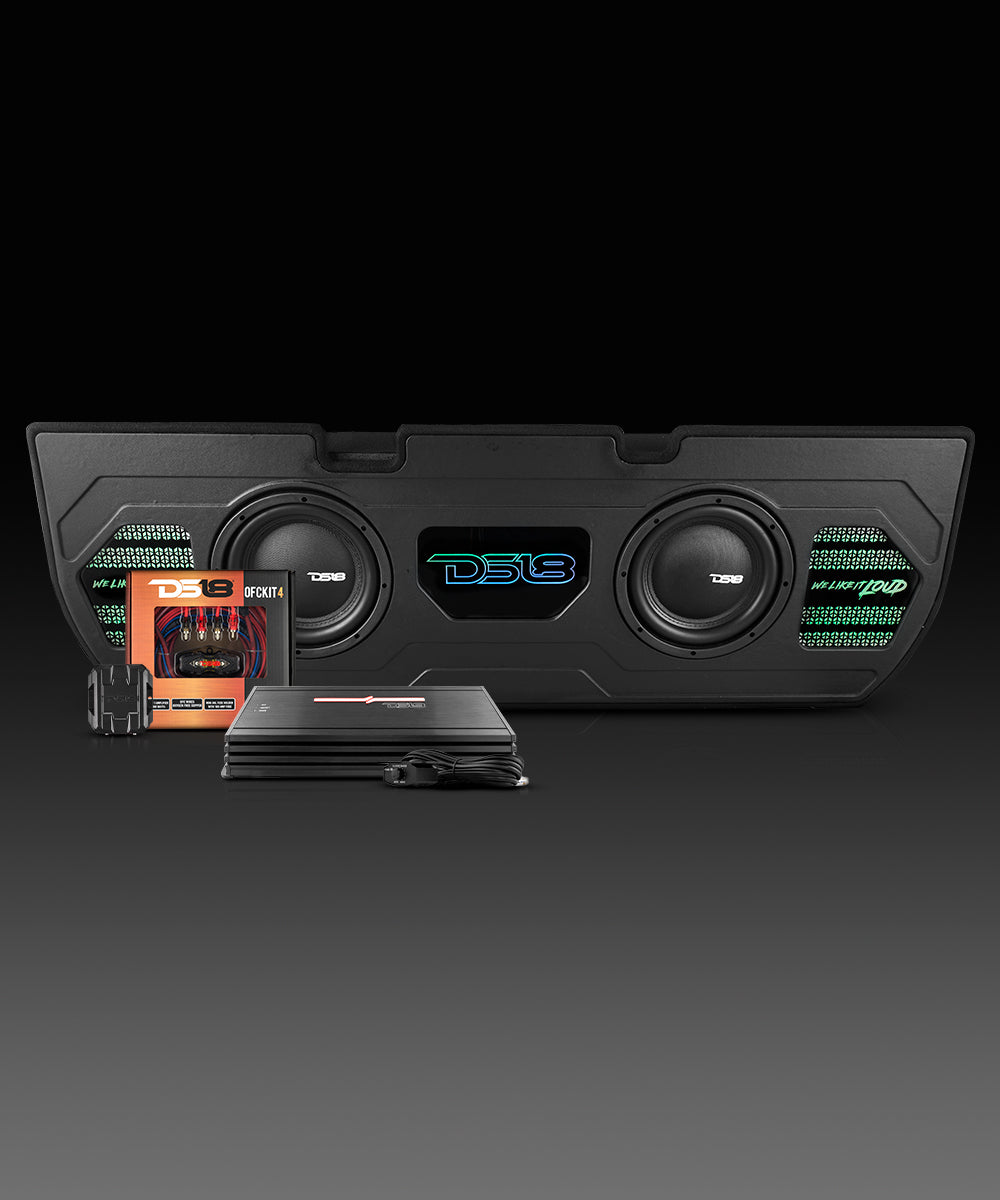 Exclusive Dual 10" Sealed Subwoofer Enclosure Package for 22-Up Toyota Tundra 1200 Watts Rms - DS18