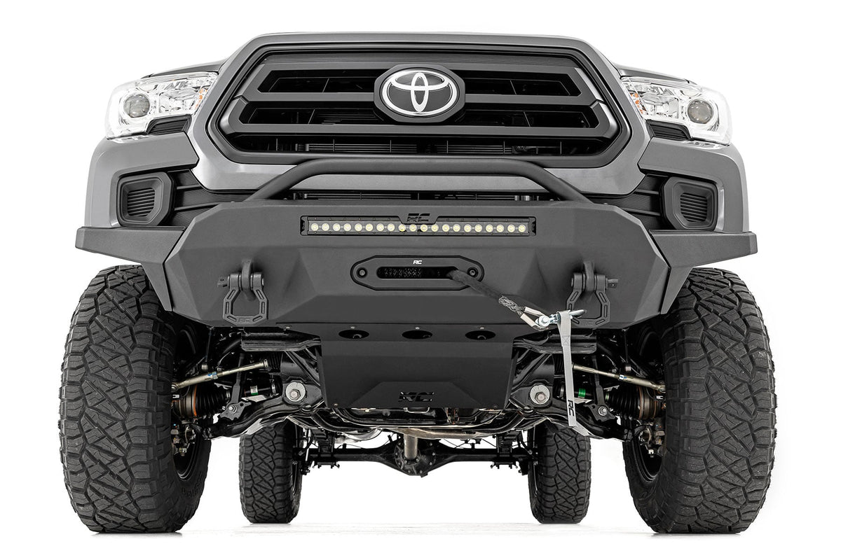 Front Bumper | High Clearance | Hybrid | 20" Blk DRL LED | Toyota Tacoma (16-23)