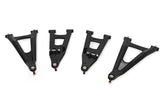 Black Forged Alum High Clearance 2" Fwd Offset Control Arms w/Ball Joints | Polaris Ranger 1000XP