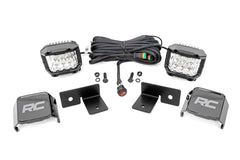 LED Light Kit | Under Bed Mount | 2" Chrome Pair | Wide Angle | Polaris General XP 4 1000