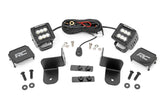 LED Light Kit | Rear Mount | 2" Black Pair | Flood | Polaris Ranger XP 1000