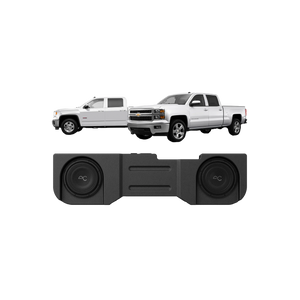 TXGM14D10 Chevy Silverado/GMC Sierra (2014-18) Under Seat Dual 10" Loaded Subwoofer Enclosure