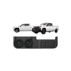 TXGM19D10 Chevy Silverado/GMC Sierra (2019+) Under Seat Dual 10" Loaded Subwoofer Enclosure