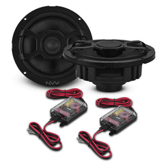 6.5" Component Speakers with Water-Resistant Glass Fiber Cone & Neodymium Magnet | 120W RMS 4-Ohm - DS18