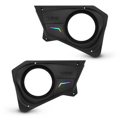 Polaris RZR Rear Door Panels for 8" Speakers with Digital LED Lighting - DS18
