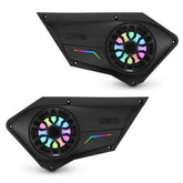 Polaris RZR Front Door Panels Loaded with NXL-IQ/BK 8" Coaxial Speakers - DS18