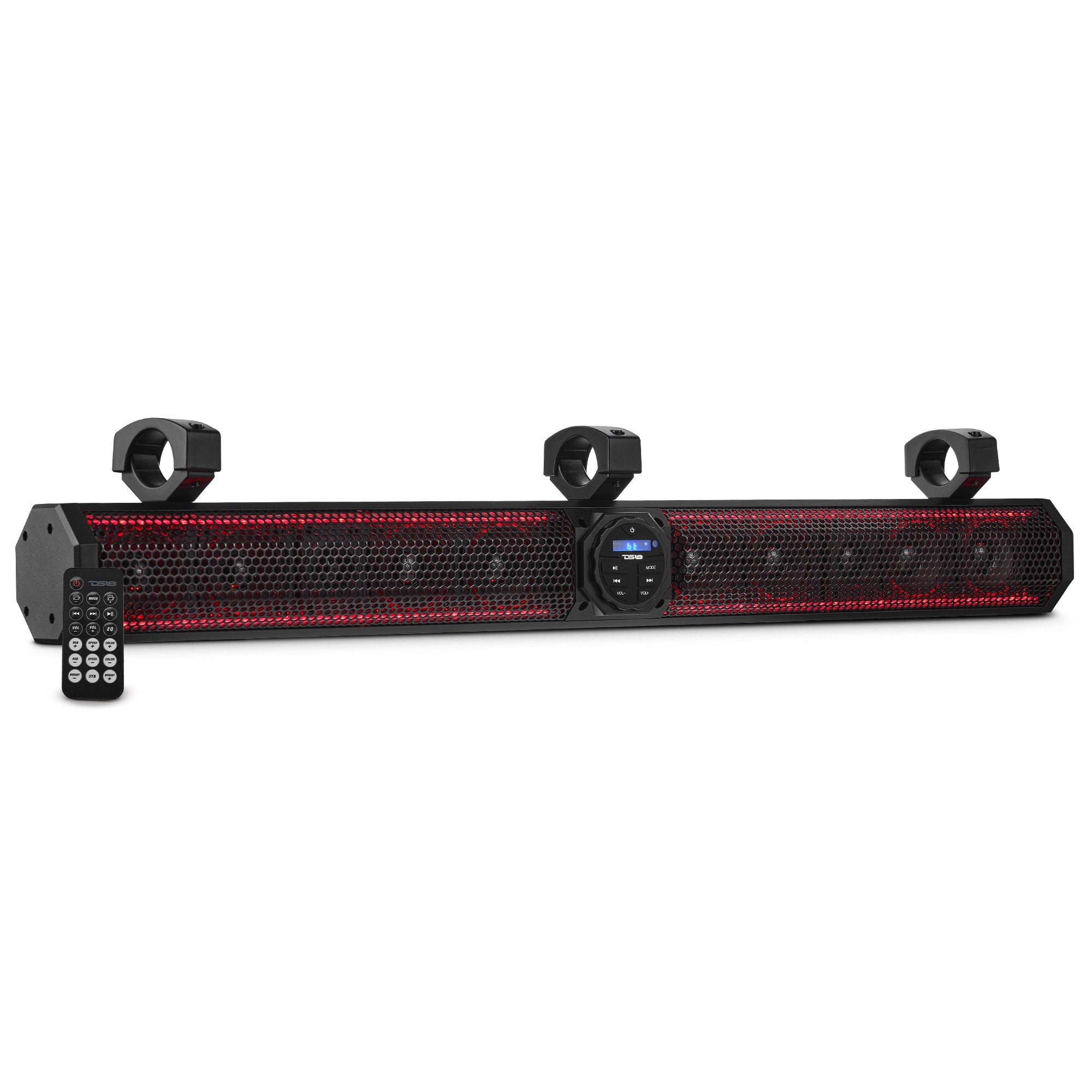 37" Marine Amplified Soundbar with Bluetooth USB & RGB Lighting 10 Speakers 1200 Watts - DS18