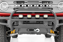 Nudge Bar | 20 Inch BLK DRL Single Row LED | OE Modular Steel | Ford Bronco (21-26)