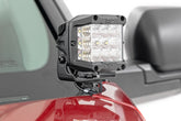 LED Light Kit | Ditch Mount | 2" Black Pair | Amber DRL | Toyota Tundra (22-26)