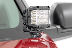 LED Light Kit | Ditch Mount | 2" Black Pair | Spot | Toyota Tundra (22-26)