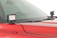 LED Light Kit | Ditch Mount | 2" Black Pair | Flood | Toyota Tundra (22-26)