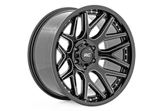 Rough Country 95 Series Wheel | Machined One-Piece | Gloss Black | 20x10 | 8x170 | -19mm