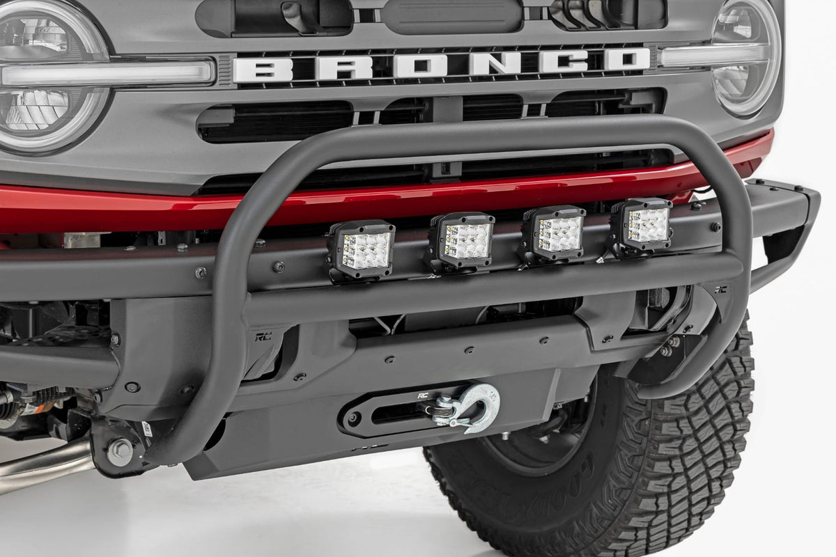 Nudge Bar | 20 Inch BLK DRL Single Row LED | OE Modular Steel | Ford Bronco (21-26)