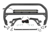 Nudge Bar | w/ Tow Hooks | 20 Inch BLK DRL Single Row LED | Ford Bronco Sport (21-24)