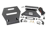 LED Light | Winch Mount | Front | 10" Black Slimline | Polaris RZR Pro R