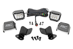 LED Light Kit | Rear Mount | 3" Chrome Pair | Wide Angle | Segway 570 F
