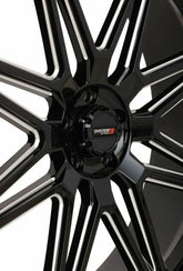 ST7 WHEEL 24X9 5+4 (0MM) 4/156 GLOSS BLACK MILLED