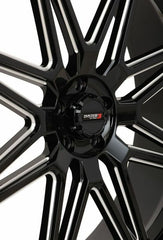 ST7 WHEEL 24X9 5+4 (0MM) 4/137 GLOSS BLACK MILLED