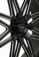 ST7 WHEEL 24X9 5+4 (0MM) 4/137 GLOSS BLACK MILLED