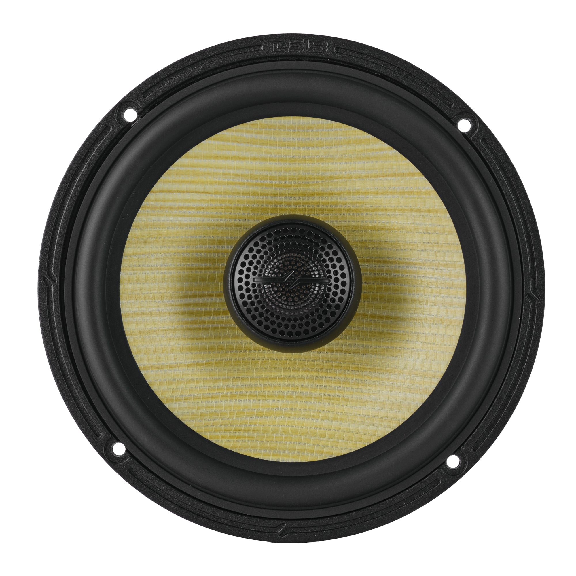 DXQ 6.5" 2-Way Coaxial Speaker with Yellow Straw and Composite Foam Cone | 150W RMS 4-Ohm - DS18