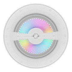 Luxury 8” 2-Way Marine Coaxial Speaker with Digital LED Lights and Flush Magnetic Mount Grille | 175W RMS 4-Ohm - DS18