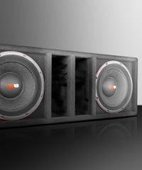 PANCADAO Ported box with 2 X 12" Mid-Bass PRO-1.5KP12.2 Loaded - DS18