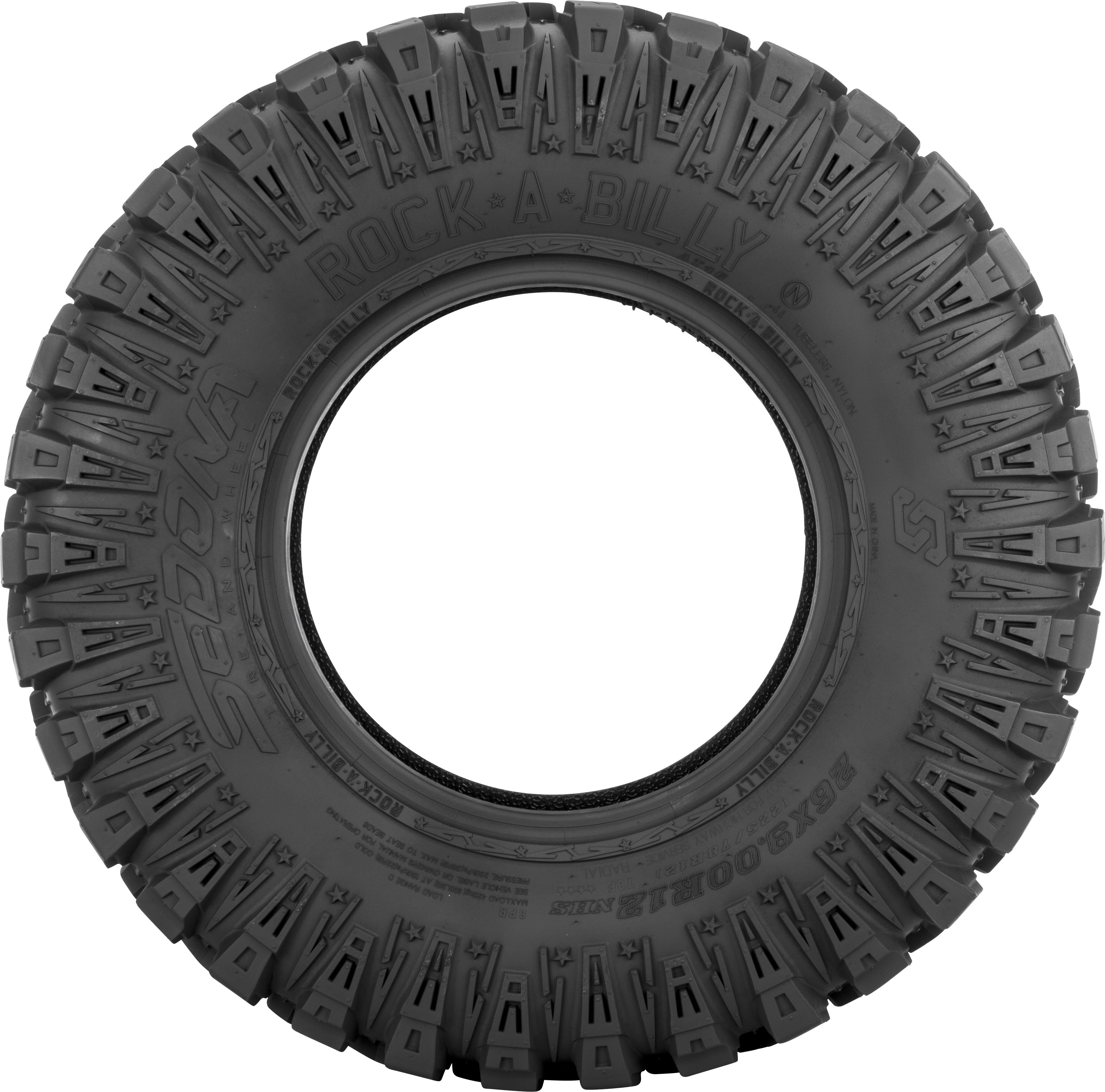 TIRE ROCK-A-BILLY 26X9R12 RADIAL 8PR LR455LBS