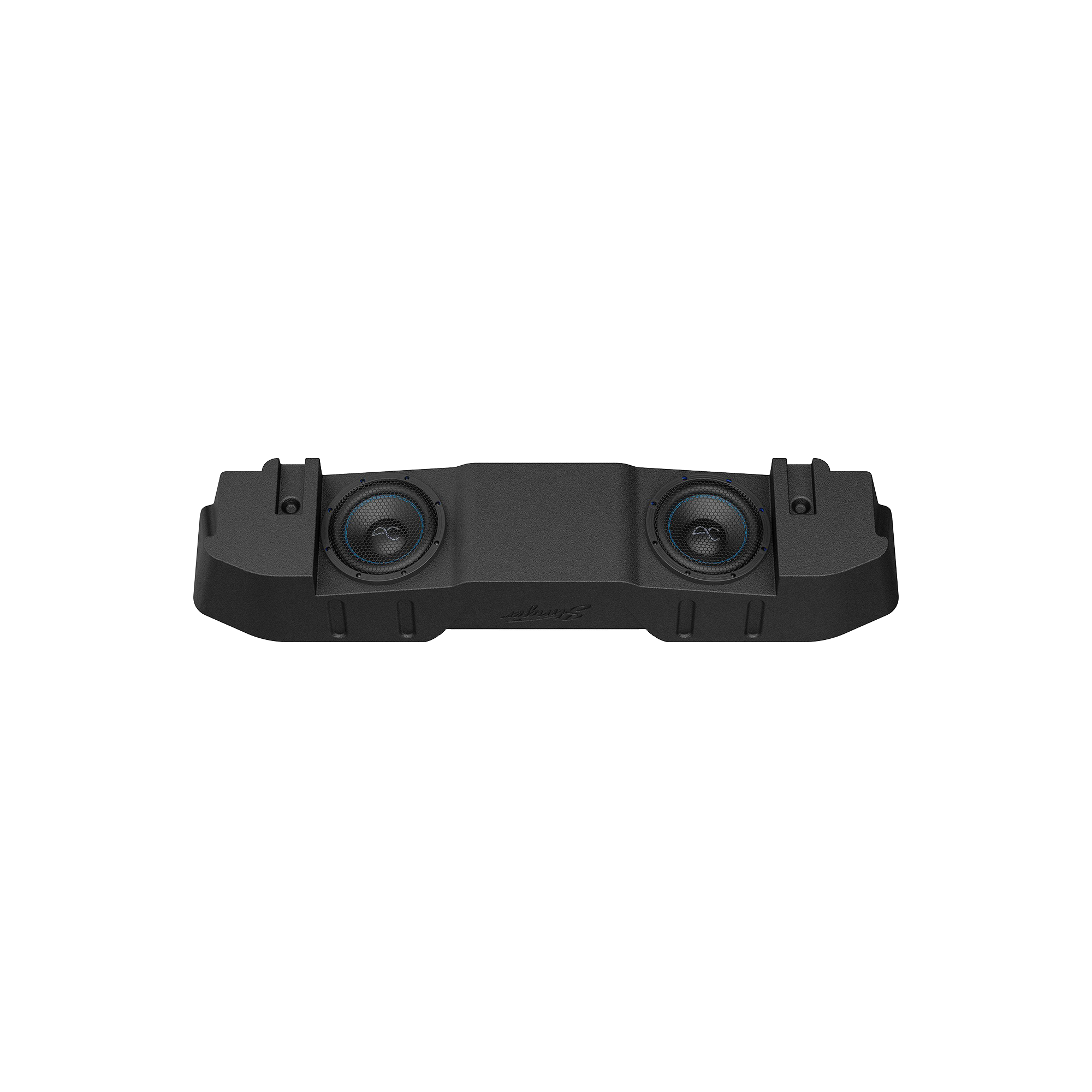 TXJTD8 Jeep Gladiator JT (2020-24) Under Seat Dual 8" Loaded Subwoofer Enclosure