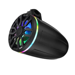8" NXL-iQ Marine Tower Speaker with Digital LED Lights, Neodymium Magnet, 1" Compression Driver, IP65 Rated, 350W RMS, 4-Ohm