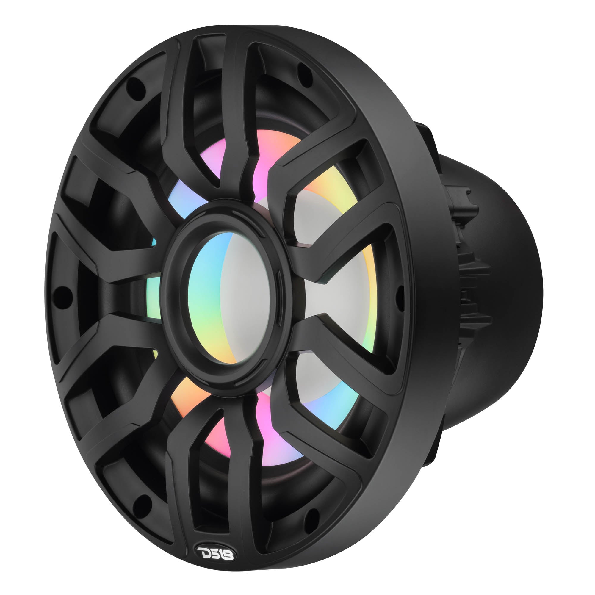 10” Marine Subwoofer with Hybrid Magnet Motor, Removable Grille and Digital LED Lights - 500W RMS 4-Ohm - DS18