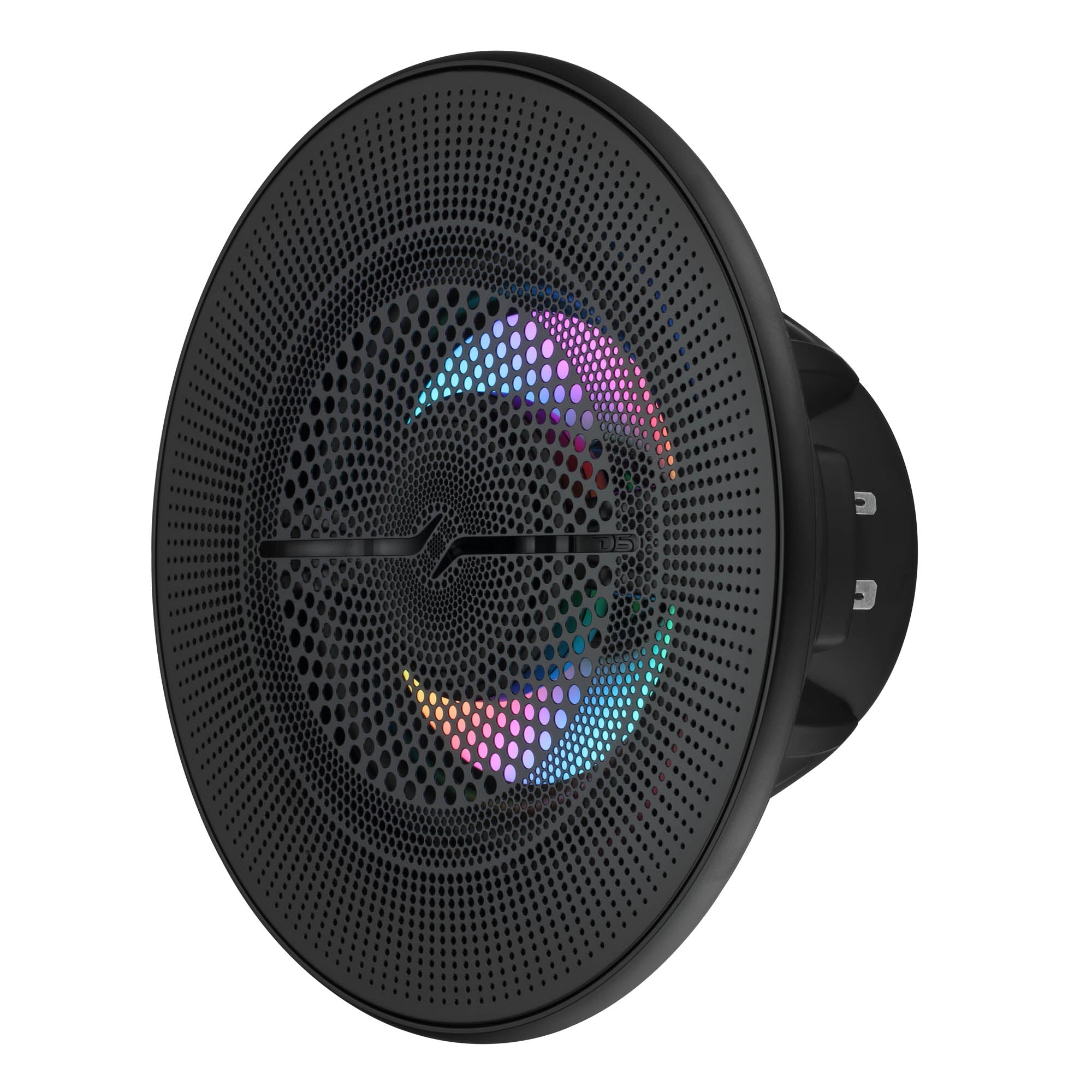 Luxury 6.5” 2-Way Marine Coaxial Speaker with Digital LED Lights and Flush Magnetic Mount Grille | 150W RMS 4-Ohm - DS18