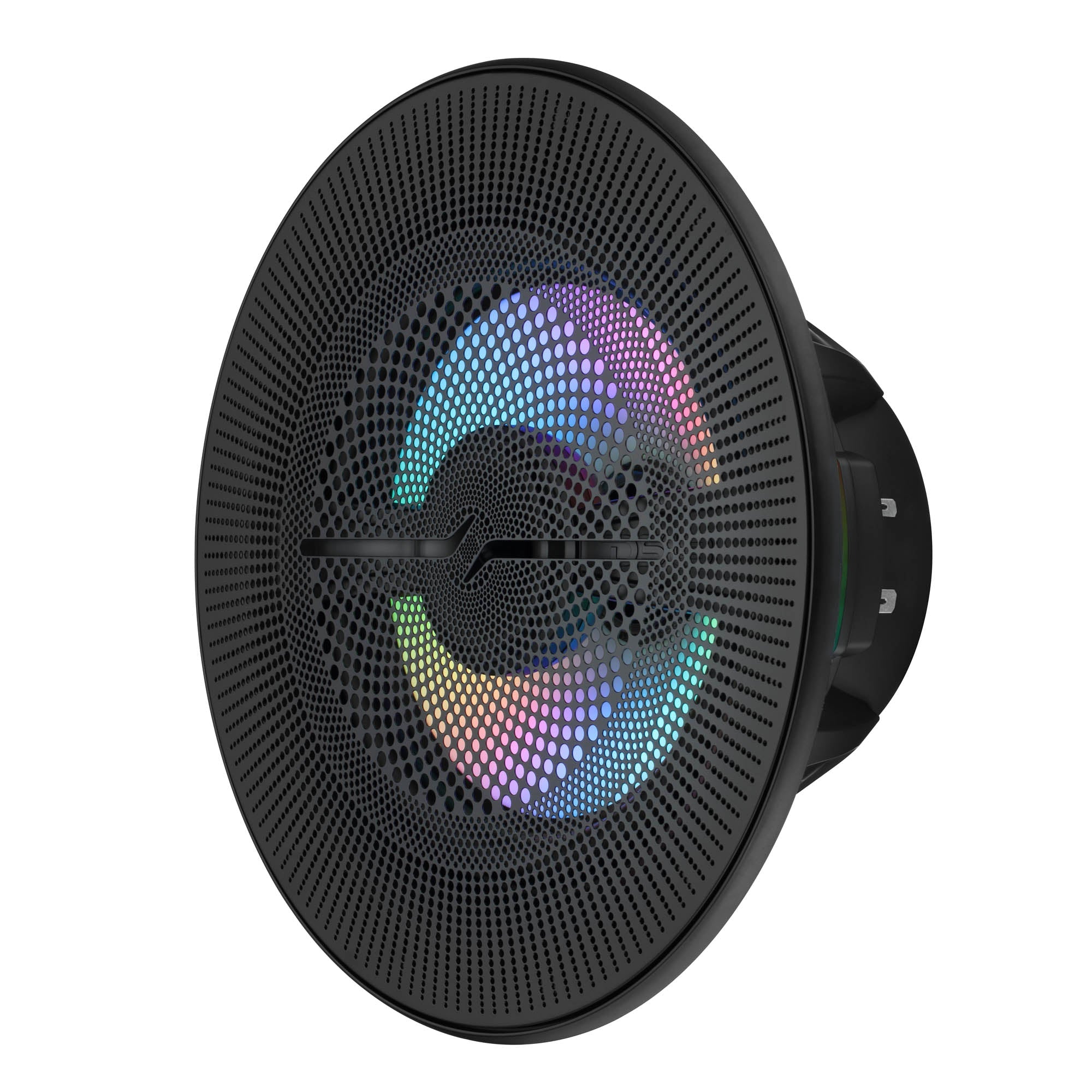 Luxury 8” 2-Way Marine Coaxial Speaker with Digital LED Lights and Flush Magnetic Mount Grille | 175W RMS 4-Ohm - DS18