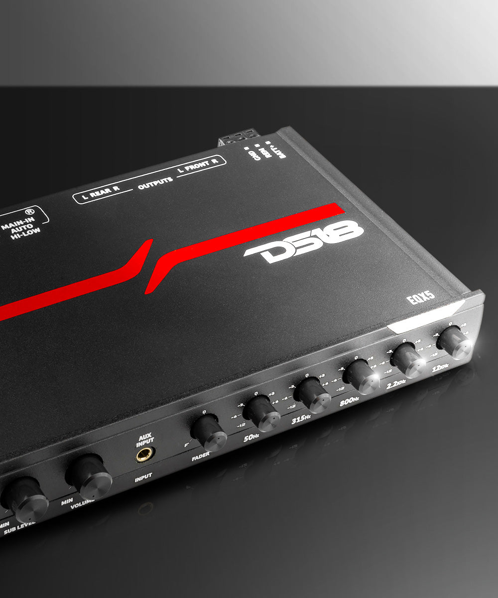 High Volt 5-Band Equalizer with High Level Input - DS18