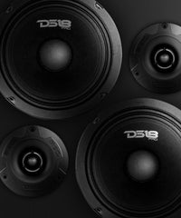 DS18 PRO-GM6.4PK Loudspeakers and Tweeters Package Including a Pair of PRO-GM6.4 + a Pair of PRO-TW1X/BK - DS18
