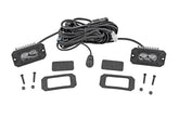 3x1.75 Inch Black Series | Yellow | LED Slim Aux | SAE Fog | Flush Mount | Pair