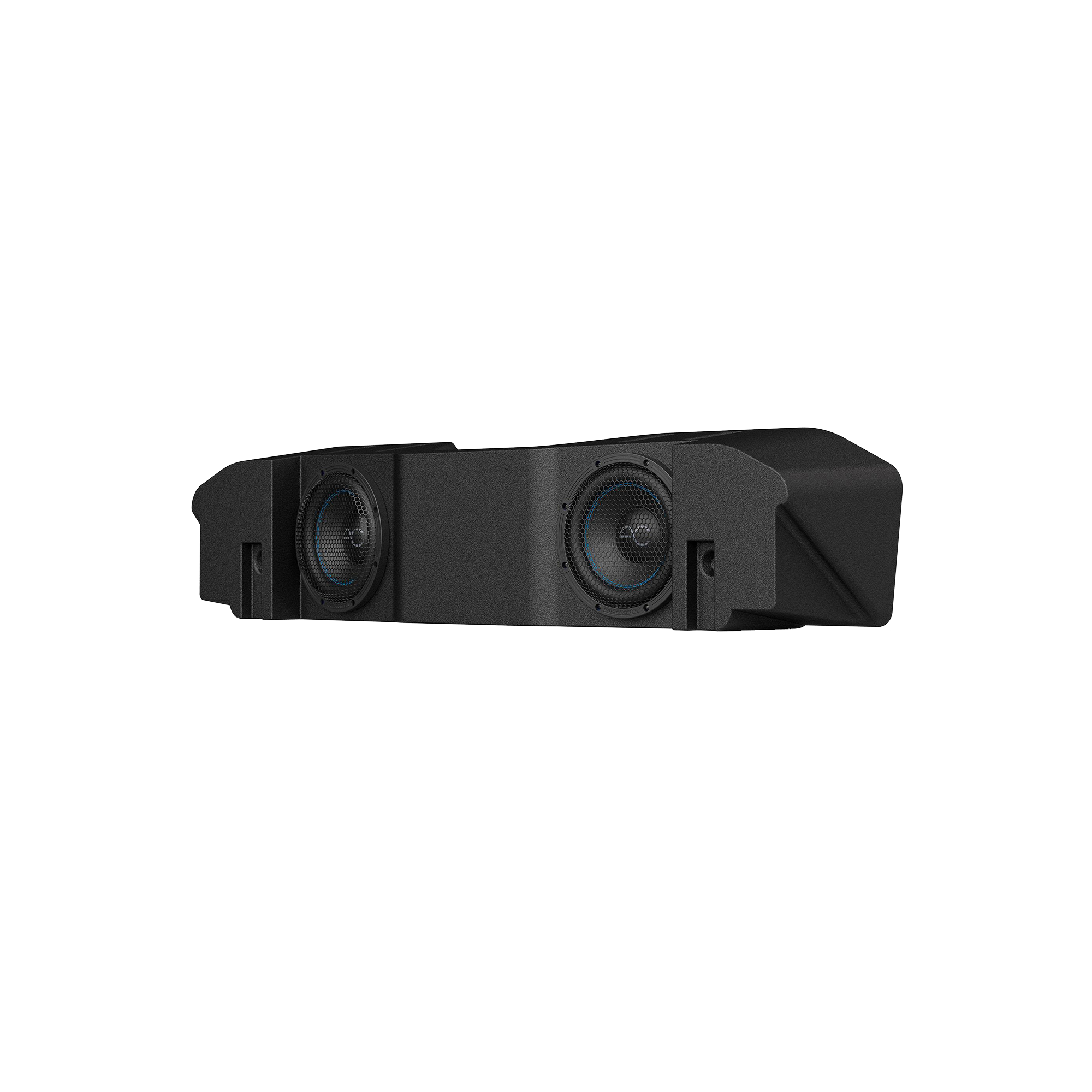 TXJTD8 Jeep Gladiator JT (2020-24) Under Seat Dual 8" Loaded Subwoofer Enclosure